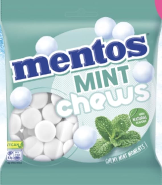 Mentos Mint Chews 150g | Refreshingly Smooth & Chewy Mint Sweets | Perfect for Sharing or On-the-Go