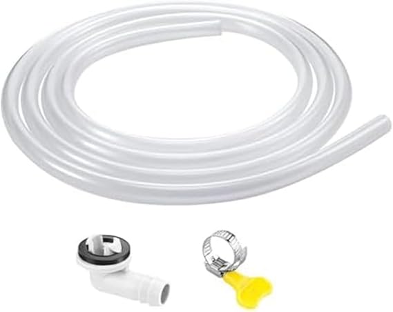 Air Conditioner Drain Pipe Connector Set, Efficient Condensate Hose for AC Units, ABS Material for Home Cooling Systems, 300cm/180cm/90cm(6FT Suit)