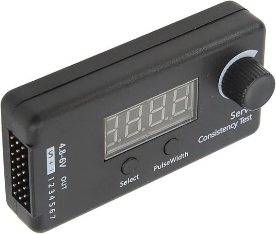 High Digital Servo Tester for RC Helicopters - Pulse Width & Multi-Device Control, Lightweight Plastic Design