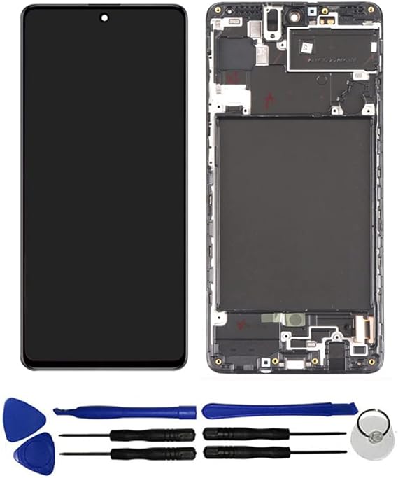 OYOG Replacement for Samsung Galaxy M62 SM-M625F SM-M625F/DS Touch Screen Digitizer Assembly LCD Display with Bezel Frame Black