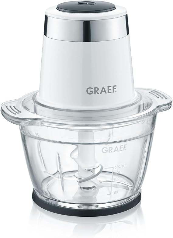 GRAEF Multi Chopper CH501 White Ideal for Chopping Cutting and Mixing Fruit Vegetables - Multi Chopper