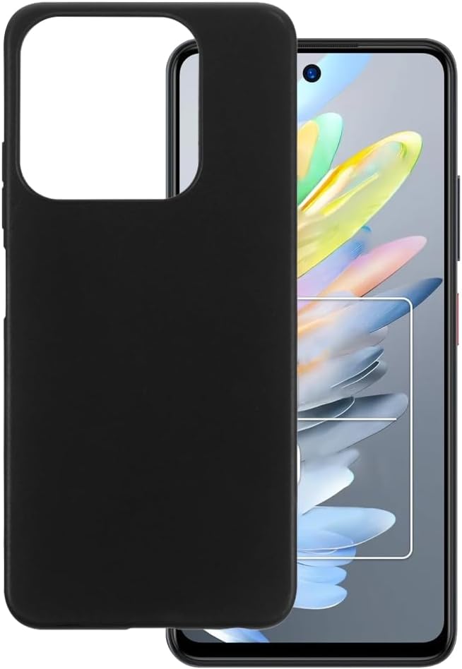 ケース ZTE Nubia V60 Design 4G との互換性あり Case 耐衝撃TPUソフトフレキシブルジェル保護電話カバー 耐スクラッチ＆ミリタリーレベルの耐落下 ブラック