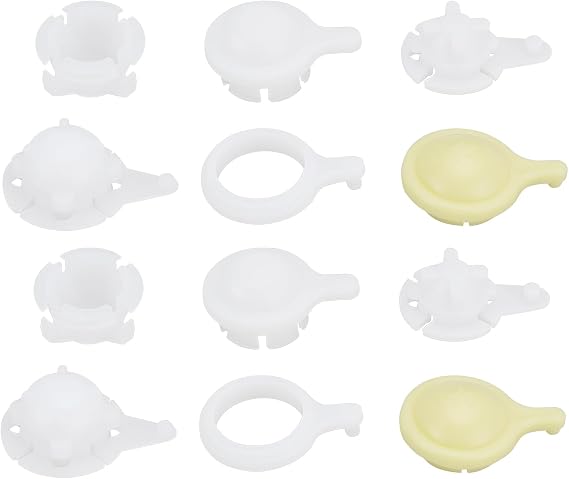 2Sets Car Windshield Wiper Linkage Bush 215tt12 ln85 Windshield Wiper Motor Linkage Rod Arms Bush Kit, White and Yellow