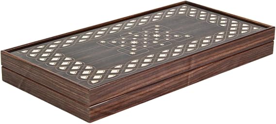 Wooden Carved Backgammon Set 20 Inch