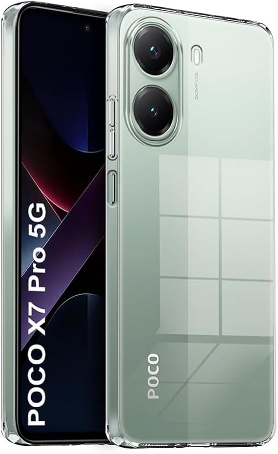 Rongep [Maxi-Clear] Poco X7 Pro için Şeffaf Telefon Kılıfı Kamera Yükseltili Esnek ve Hafif Tasarımlı X7 Pro Koruyucu Darbelere ve Çizilmeye Karşı Dayanıklı Telefonu Tam Kaplayan Poco X7 Pro Kılıf