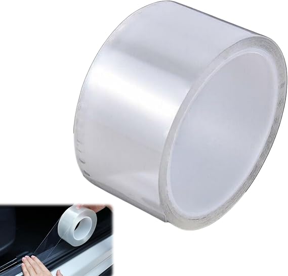 Sill Guard Protective Strip,Car Door Sill Protector, Vehicles Transparent Anti Scratch Tape, for Door Edges & Bumper Areas,Universal Wrap Film Anti Scratch Guard Bumper Sticker,5cm*3m
