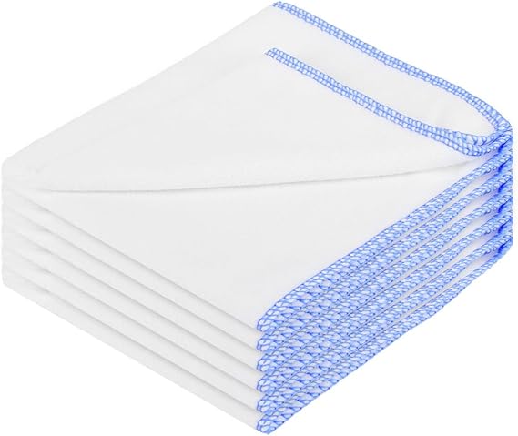 Dishcloth Set - 6-Piece Microfibre Thickened Edition - Ultra-Absorbent Kitchen Cloths Machine-Washable Household Cleaning Cloths 30x30cm Dishwashing Cloths Reusable