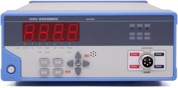 Oscilloscope, AT2511 LED Display Digital 10 Micro Ohm Meter for DC Low Resistance Tester with Signal Source