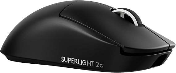 Logitech G PRO X Superlight 2C Kablosuz Oyuncu Mouse, Hafif, Hero 2 Sensör, 44.000 DPI, Siyah