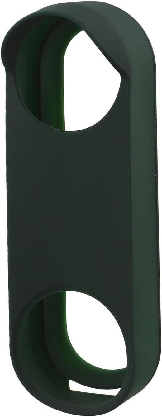 Silicone Case for Google Nest Doorbell (Wired 3rd Gen) - Weather & UV Resistant Protective Cover with Clean Finish Green