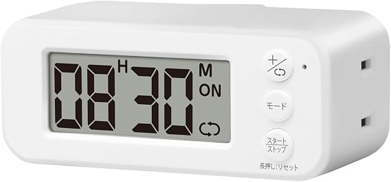 Sology Outlet Timer, Smart Plug, Automatic, Daily Repeat Function, Smart Outlet, Power Timer, Security, Energy Saving, Aquarium, Single Function Type, Slim, Flexible Plug, Easy White