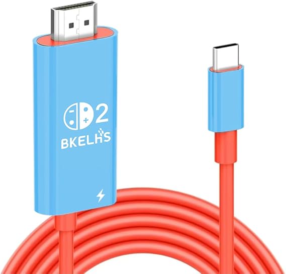 2026 USB C to HDMI Cable Adapter for Nintendo Switch 2, 4K 60Hz HDMI 2.0, 100W Charging Port, TV Adapter Switch 2 Dock for Steam Deck,Nintendo 2 Accessories Switch OLED Docking Station Portable Travel
