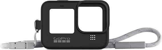 GoPro Kılıf + Taşıma Bandı Siyah (Hero9/ Hero10/Hero11 Black) - Resmi GoPro Aksesuarı, Adsst-001