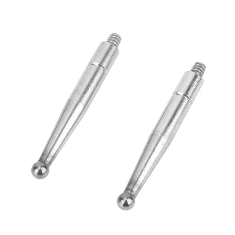 Dial Test Indicator Probe Lever Indicators Measuring Tool Accessory Durable Precision Measuring Instrument for Engineers Mechanics Jewelers 2PCS Tungsten Steel Ruby 2cm 0.2cm (Tungsten steel watch