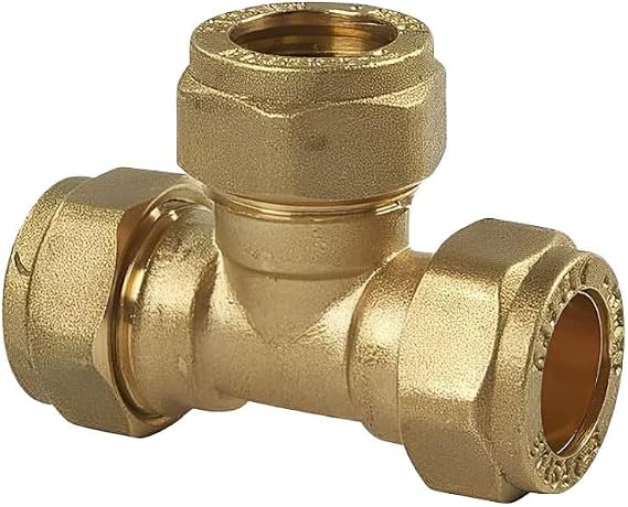 10mm Compression Equal Tee - Bag of 2