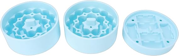 Silicone vial insert, peptide storage organizer with interlocking design for Hydrapeak 32oz 25oz 18oz food jars, holds 48 vials, water resistant and flexible (1 Short Style 2 Tall Styles)