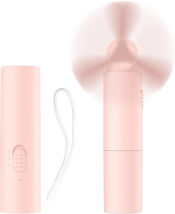 OLV Elde Taşınabilir Mini Fan Taşınabilir Şarj Edilebilir 3000mAh USB Pille Çalışan 22+Saat Çalışma Süresi Küçük El Tipi Fan Katlanabilir Cep Kişisel Fan Hediyeleri Kadınlar Kızlar Erkek Ofis,
