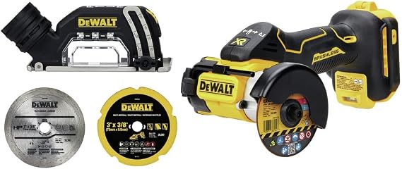 DEWALT 20V MAX Cut Off Tool, 3 in 1, Brushless, Power Through Difficult Materials, Connected LED Work Light, Bare Tool Only (DCS438B)