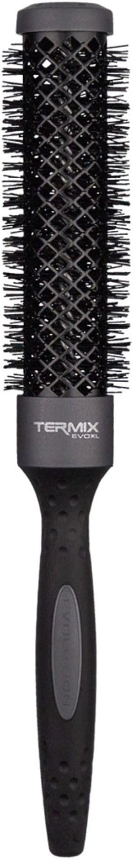 Termix Evolution XL Round Hairbrush Ø 28 mm, 3cm longer- Hairbrush with ionized fibers and a 25% extra surface for faster drying