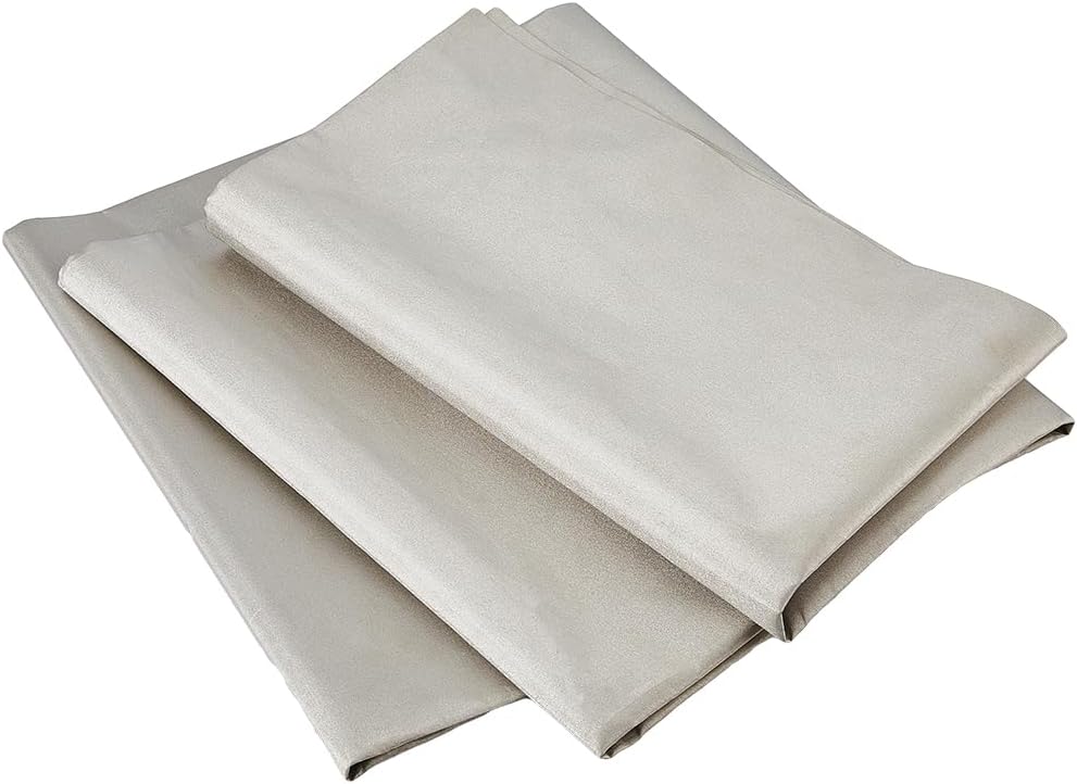 SUPERFINDINGS 6.56FT/2M Faraday Fabric Military Grade Cloth 1.1M/43.3" Wide Blanched Almond Blocking Fabric Polyester Material Protection Fabric Cover for WiFi Cell Bluetooth RFID EMP Protection