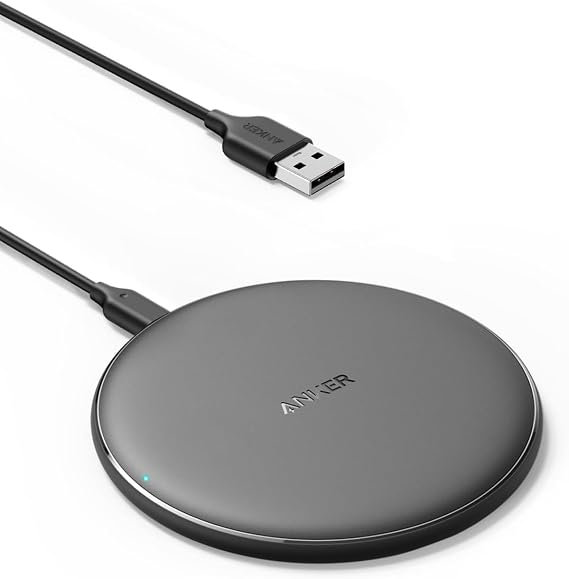 Anker PowerWave Pad Wireless Charger, Qi-Certified, 10W Max