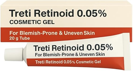 Retinol 0.05% Cosmetic Gel – Gentle Vitamin A Gel for Blemish-Prone & Uneven Skin – 20g Tube – Texture Refining & Skin Smoothing Formula