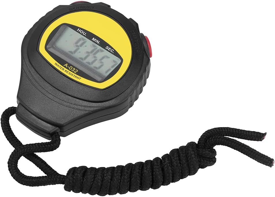Jenngaoo Multi-function Fitness Timer Sport Stopwatch, Waterproof stop watches Large Display with Date Time & Timed alarm Function for Sports Coaches Fitness Coaches and Referees