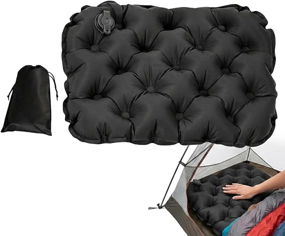 Inflatable Seat Cushion, Portable Air Seat Pad for Travel and Camping