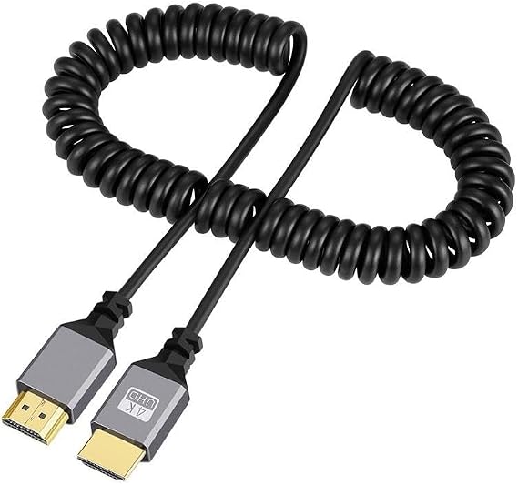 Hdmi Spiral Yaylı Uzayabilen FullHd 4k 60Hz Uhd Kablo (0.5-2 Metre)
