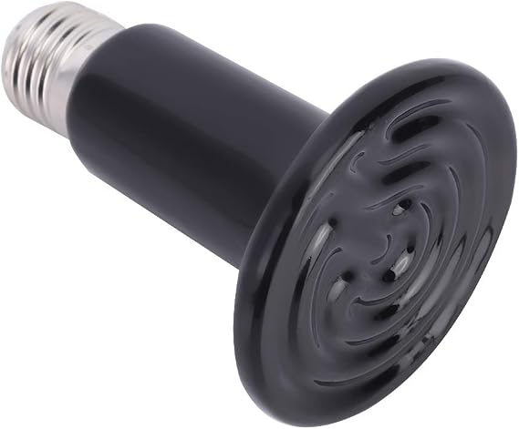 Infrared Ceramic Heating Lamp E27 100W 200W Safe Heat Source for Reptiles Birds Corners of Homes (100W)
