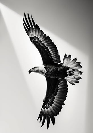 Flying Eagle Notebook: Softcover, 240 Blank Pages, Glossy