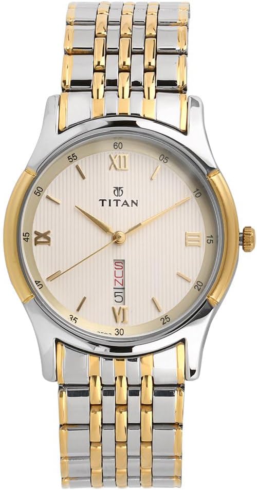 Titan Analog Multi Colored Dial Men's Watch - 1636BM01