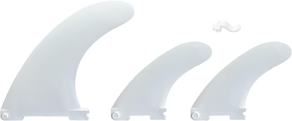 3 Detachable Replacement Paddleboard Fins Inflatable SUP Stand Up Paddle Board Accessory Quick-Lock fins Center Fin Side Fins