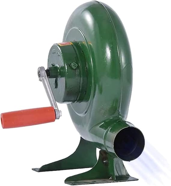 Hand Blower, Hand Crank Blacksmith Forge Blower, Hand Blower, Manual Fan for Camping/Picnic/Outdoor Activities-250w
