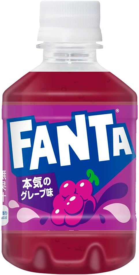 Coca-Cola Fanta Grape, 9.5 fl oz 280 ml, Pack of 24 PET Bottles