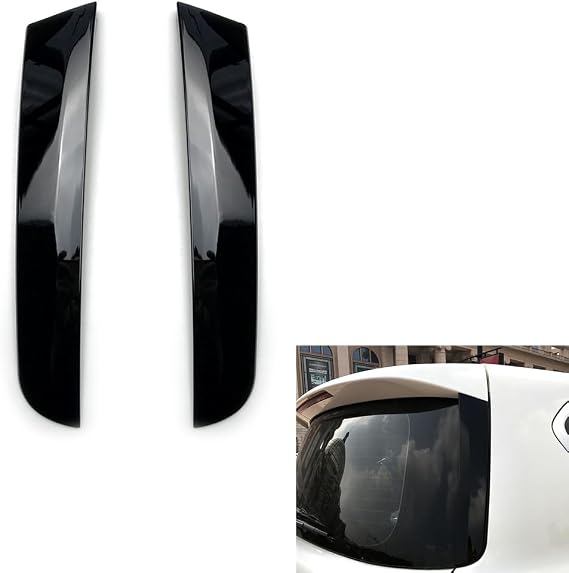 Rear Window Side Spoiler Trim For Nissan Patrol Y62 2010-2018 Black