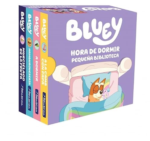 Bluey. Libro juguete - Hora de dormir. Pequeña biblioteca (edición en español) (Pequeñas manitas)