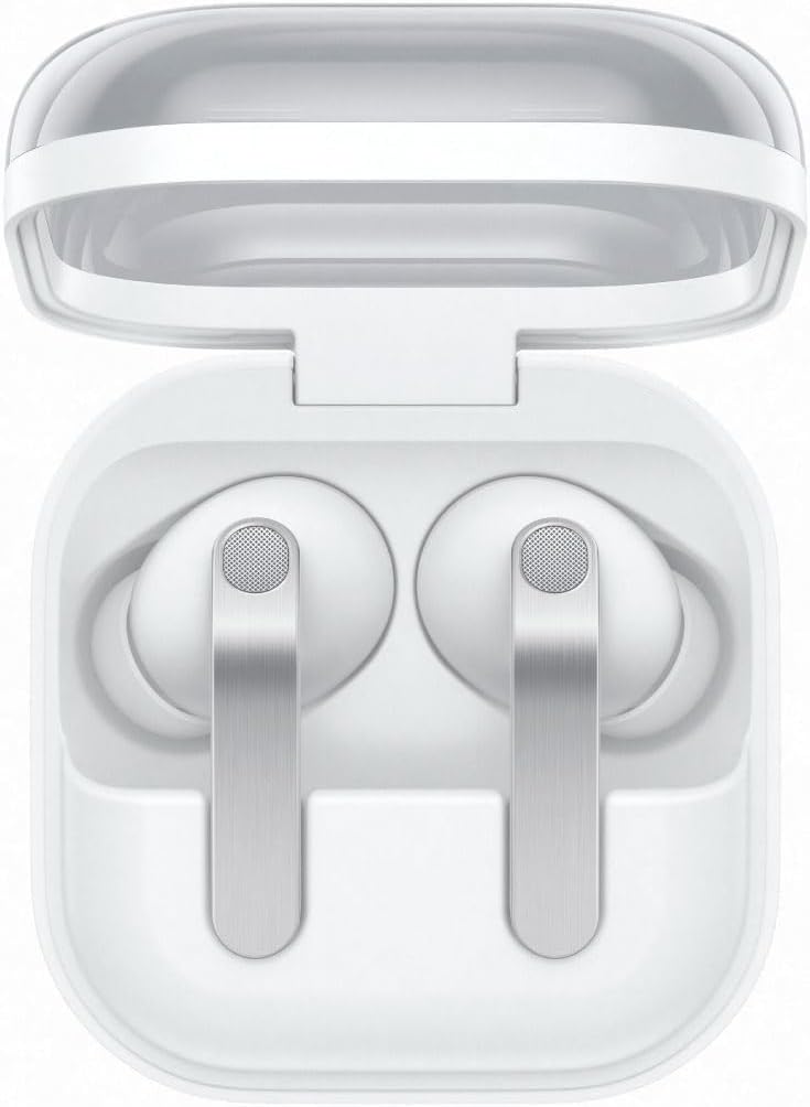Samsung Galaxy Buds4 Pro White Galaxy AI Compatible Wireless Earphones, Main Unit, Device: Samsung Genuine Domestic Product, 2026, Noise Cancelling, Stereo Sound, Waterproof IP57L, Bluetooth 6.1L, Up to 30 Hours Playback LSM-R640NZWAXJP