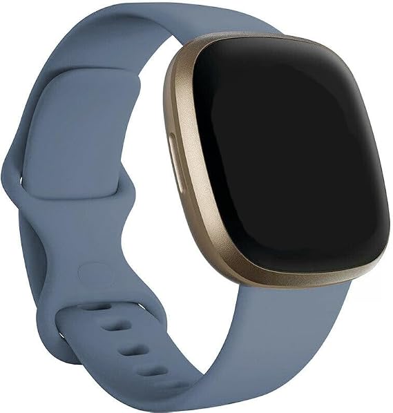 Strap Compatible with Fitbit Versa 3 / Versa 4 / Sense/Sense 2, Classic Soft Silicone Watch Straps Wristbands Unisex, Small Large