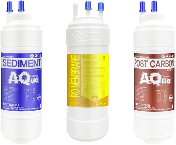 3EA Compatible Replacement Water Filter Set for Coway CP-07BRO, CP-07BLO, CP-07BUO, CHP-06DL, CHP-210L, CHP-210N, CHP-260L, CHP_270L, CHPI-280L, CP-07PL, CP-210L, P-07CL, P-220L