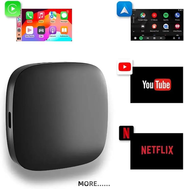 Wireless Carplay Android Araba 4 Çekirdekli Akıcı FullHd 1080P Wifi 2.4/5G 2GB/32Gb