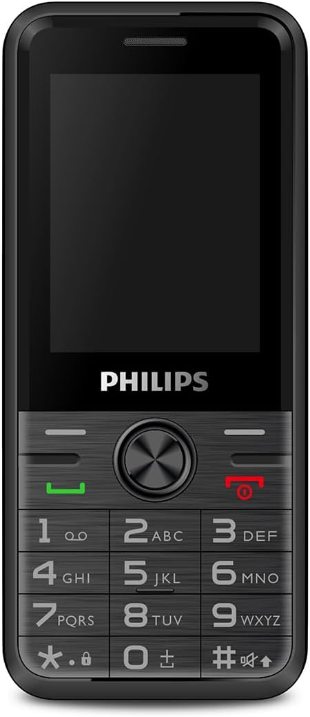 Philips Xenium E6500 Kameralı Çift Sim Kart Tuşlu Cep Telefonu Siyah