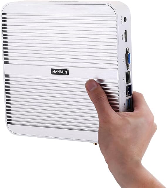4K Fanless Mini PC, Desktop Computer, Server, HTPC, Kodi Box, Windows 11 or Linux Ubuntu, Intel Core I5 1235U 1245U, BM01, WiFi, BT, VGA, HDMI, 6 x USB, LAN, 16G RAM, 128G SSD