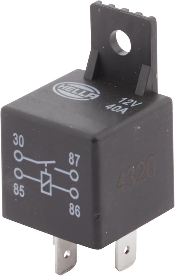 HELLA Relay, working current - 12V - 4poles - Circuit diagram: S1