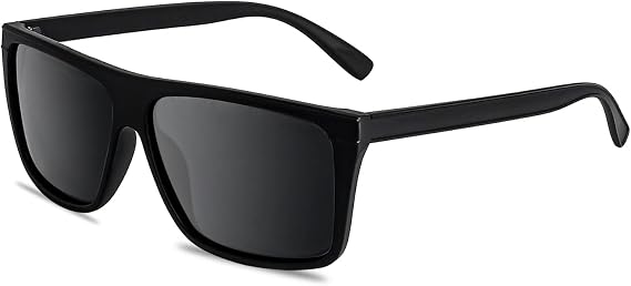 OCCI CHIARI Polarized Sunglasses for Men Outdoor Glasses Rectangle UV400 Protection Glasses Men's Large Frame Sunglasses
