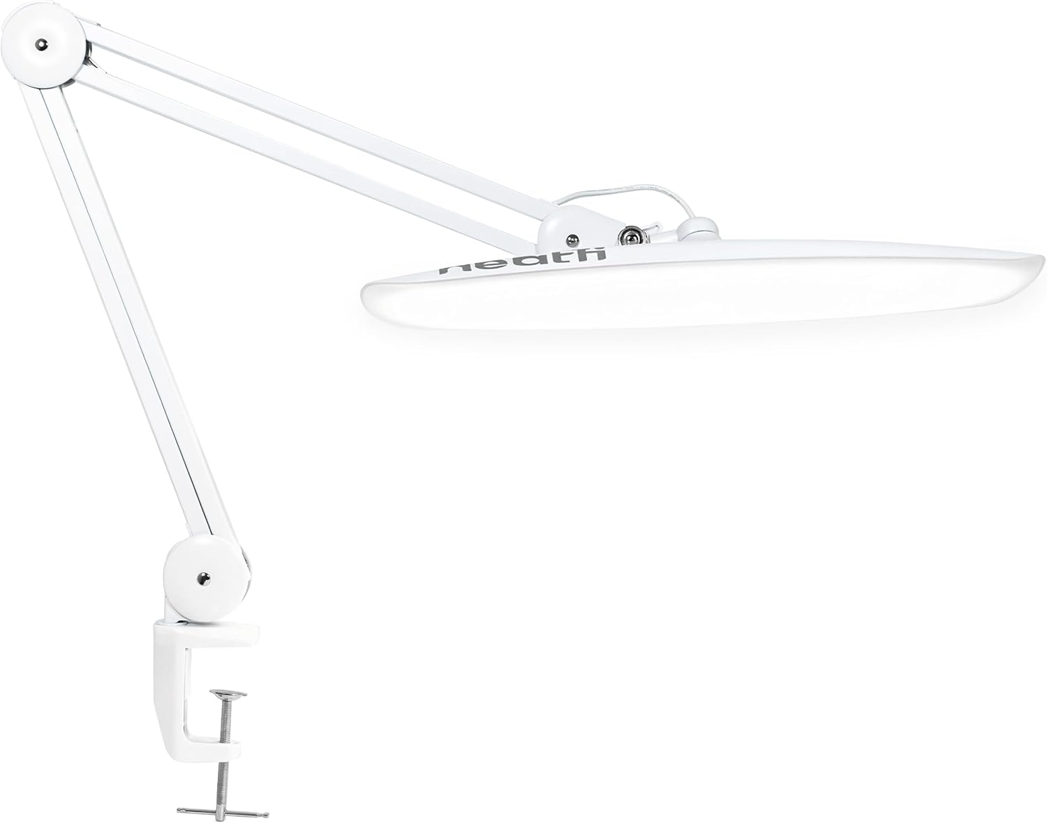 Neatfi XL 2,200 Lumens LED Task Lamp with Clamp, 24W Super Bright Desk Lamp, 117 Pcs SMD LED, 20 Wide Lamp, 4 Level Brightness, Dimmable, Task LED Light for Home, Office, Workbench White