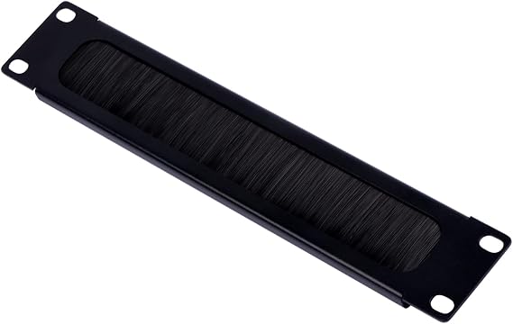 GeeekPi 1U 10 Inch Cable Management Panel with Brush Strip, Rack Mount Cable Organizer for DeskPi RackMate T0/T1/T2/T0 Plus/T1 Plus/TL1 Network Rack and Server Cabinet