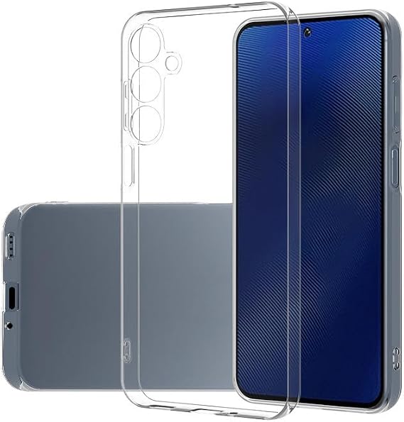 Coverzone Galaxy A16 ile uyumlu Kılıf Süper Esnek Yapılı Kamera Korumalı Toz ve Kirden Koruyan Silikon Galaxy A16 ile uyumlu Süper Şeffaf Kapak