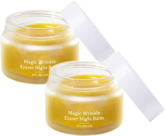 Magic Wrinkle Eraser Night Balm,Deep Moisturizing Overnight Face Balm,Anti Aging Night Cream,Nourish & Smooth Fine Lines,for All Skin Types