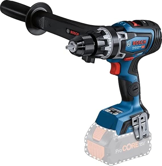 Bosch Professional 18 V System BITURBO akülü darbeli matkap GSB 18V-150 C (maks. tork 150 Nm, ilave sap dahil, pil/şarj cihazı dahil değildir)